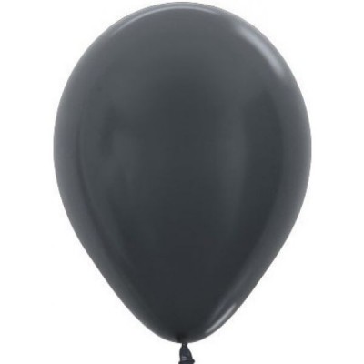  Воздушный шар графит металлик (30 см)